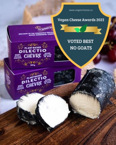 dilectio chevre best vegan no goats cheese awards 2022 badge