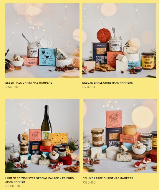 palace culture vegan cheese hampers for chirstmas 2022
