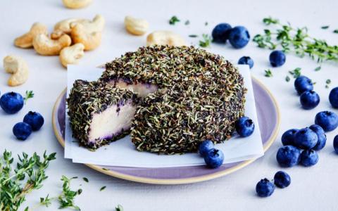 Dr Mannah's Matured Blueberry Thyme Vegan Cheese