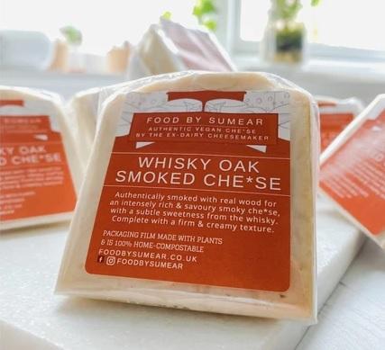 Food By Sumear Whisky Oak Wood Smoked Vegan Cheese