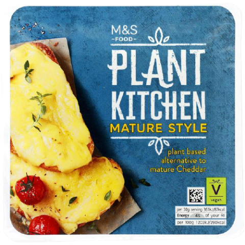 M&S Plant Kitchen Mature Style Cheddar Vegan Cheese