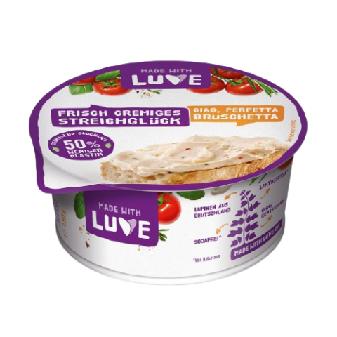 Made with Luve Fresh Creamy Spread Bruschetta Vegan Cream Cheese