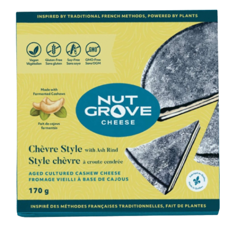 Nut Groove Cheese Chevre Style with Ash Rind