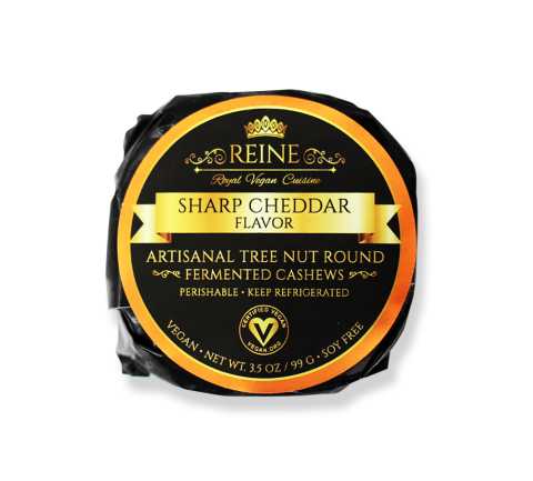 Reine Royal Vegan Cuisine Sharp Cheddar Flavour Cheese Round