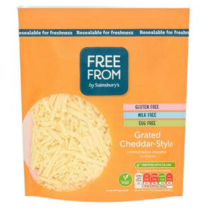 Sainsbury's Deliciously Free From Grated Cheddar-Style Vegan Cheese