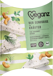 Veganz Organic Gourmet with Herbs Vegan Cheese