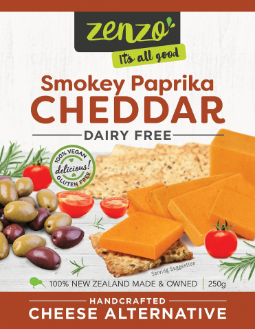 Zenzo Smokey Paprika Cheddar Alternative Vegan Cheese
