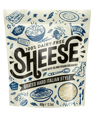 Sheese Grated Vegan Cheese Hard Italian Style