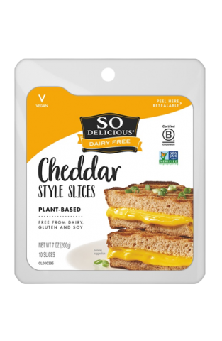 So Delicious Dairy Free Cheddar Style Slices