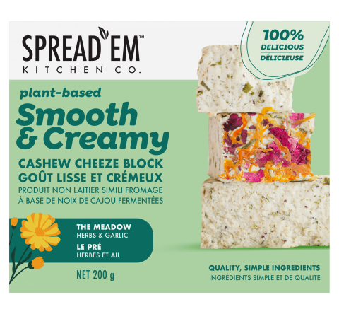 Spread'Em Kitchen The Meadow Herby Garlic Vegan Cheese