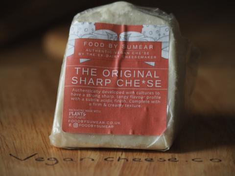 Short Review and Photos of Food By Sumear Sharp Vegan Cheese
