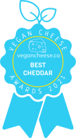 Vegan Cheese Awards Badge Best Cheddar 2021