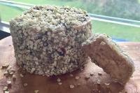 Alive and Wild Medicinal Mushroom and Hemp Seed Cashew Nut Brie Vegan Cheese