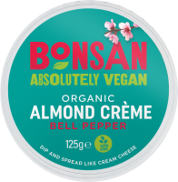 Bonsan Organic Almond Bell Pepper Vegan Cream Cheese Spread