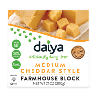 Daiya Medium Cheddar Style Vegan Cheese Farmhouse Block