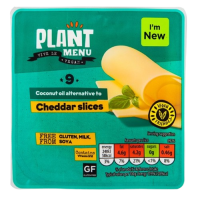 Plant Menu Cheddar Style Vegan Cheese Slices